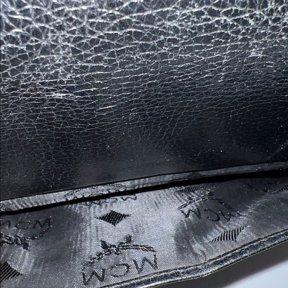 MCM Black Leather Shoulder Bag with COA EUC - Picture 17 of 17